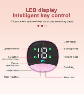 Bomba <span class=keywords><strong>de</strong></span> leche materna <span class=keywords><strong>de</strong></span> silicona portátil integrada y eléctrica <span class=keywords><strong>de</strong></span> una sola mano <span class=keywords><strong>con</strong></span> 4 modos Material PP <span class=keywords><strong>de</strong></span> grado alimenticio - Product Image 4