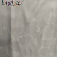 Longhitex Jacquard Satin élastique 58 pouces, motif imprimé, antistatique, 95% polyester, 5% élasthanne, poids moyen, vêtement pour filles/femmes