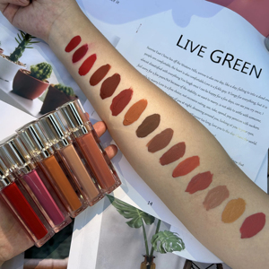 Vente en gros de rouge à lèvres mat imperméable vegan à haute pigmentation en 21 couleurs, OEM, étiquette privée, logo personnalisé, maquillage pour les lèvres longue durée - Product Image 3