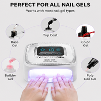 Lampe de séchage professionnelle pour manucure SUN 19F, lampe UV LED pour ongles avec double source lumineuse, sécheuse de vernis gel pour usage domestique