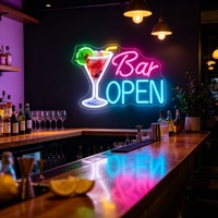 Enseigne néon personnalisée pour bar, livraison rapide, design gratuit