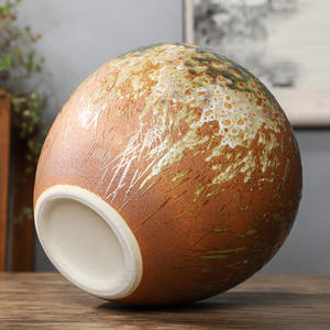 Jarrón de Cerámica y Porcelana Pintado a Mano, Estilo Vintage, Jarrones Grandes Clásicos y Únicos, Jarrón Decorativo para Flores para Bodas y Hoteles - Product Image 4