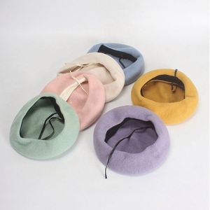 Boina de Lana Clásica Gruesa de 80g de Alta Calidad al por Mayor para Mujer, Gorro de Invierno Cálido y a la Moda - Product Image 2