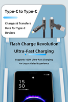 Vente en gros PD 100W USB2.0 Câble de données de charge rapide USB C Rapide 4 en 1 Câble USB de charge stable multifonction