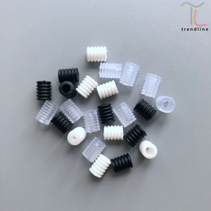 ยางรัดสายยางซิลิโคนสีขาวแบนปรับสายคล้องหูแบบยืดหยุ่น - Product Image 2