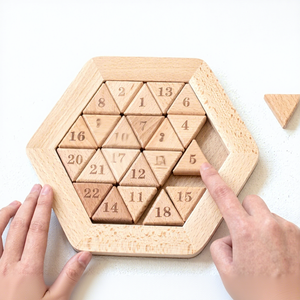 Gioco da Tavolo in Legno Huarong Road, Rompicapo Digitale con Numeri Scorrevoli per Bambini - Product Image 2