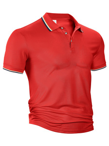Polo à manches courtes personnalisé pour homme, broderie logo, 170 GSM, 100 % polyester, vêtement de travail pour le golf - Product Image 6