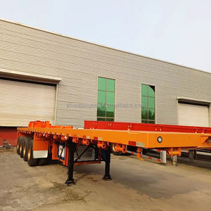 工厂廉价40英尺45英尺集装箱平板平板半挂车待售 - Product Image 3