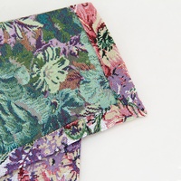 Nappe Jacquard Tissée à Motifs Floraux Personnalisable à Faible MOQ, Style Rétro pour Salon, Décoration de Table Basse/Salle à Manger, Polyester/Coton