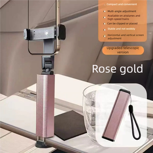 Retractable Phone Stand Universal <b>Rotation</b> Landscape Portrait Switch Portable Travel Holder for Airplane Train Desktop Car - Product Image 5