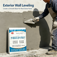 Enduit d'étanchéité anti-fissures haute résistance pour murs extérieurs, pour usage en construction avec peinture à base de pierre naturelle
