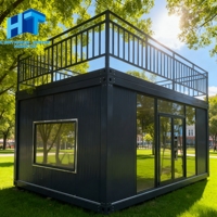 Maison modulaire en conteneur portable préfabriquée moderne de 20 pieds, personnalisable, intégrée, pour dortoir mobile