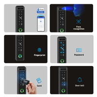 Cerradura inteligente de puerta uso conjunto IP66 reconocimiento facial lectores de tarjetas biométricas sistema de acceso de control de puerta