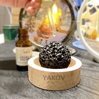 Diffuseur de boules de lave noires au design moderne et écologique, fourni directement par l'usine, pour la maison et le bureau