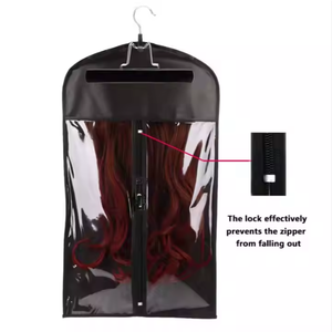 Customized Service Free Sample Wig Wig Storage Bag Hanger Clear Pvc Hair Storage Bag - Product Image 1