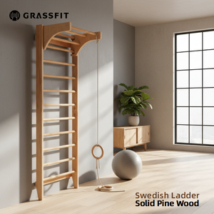 Échelle suédoise murale d'entraînement, équipement de gym multifonctionnel réglable pour la maison, physiothérapie, studio de danse, étirements - Product Image 2