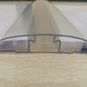 Kích thước tùy chỉnh 4mm 6mm 8mm 10mm 16mm 18mm H và u <span class=keywords><strong>Polycarbonate</strong></span> hồ sơ cho tấm <span class=keywords><strong>polycarbonate</strong></span> H hồ sơ Poly carponate - Product Image 2