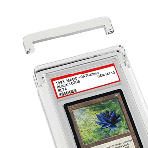 Étui de présentation magnétique UV lavable pour cartes <span class=keywords><strong>Pokémon</strong></span> en acrylique, compatible BGS CGC, support de collection pour cartes TCG graduées, plaque individuelle pour carte. - Product Image 2