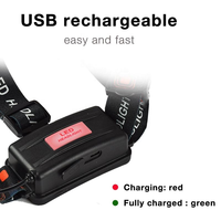 Lampe frontale LED laser blanche rechargeable par USB, professionnelle pour la recherche, le sauvetage, la chasse, le travail nocturne en extérieur