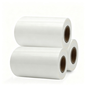Film auto-adhésif BOPP brillant blanc 50 microns Acrylique 60 g/m² Rouleau Jumbo Glassine 1070 mm x 1000 m - Product Image 5