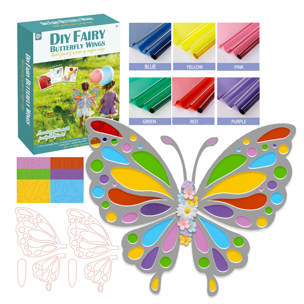 Ailes de fée papillon colorées