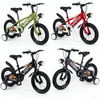 Nuovo Modello Bicicletta Sportiva 2 in 1 da 12, 14, 16 Pollici, Bici da Montagna per Bambini, Bicicletta per Ragazzi dai 6 agli 8 Anni