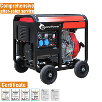 Usine portable de haute qualité prix bon marché haute efficacité 3kw 5kw/5kva 6kw 8kw 10kw générateur diesel ouvert à refroidissement par air