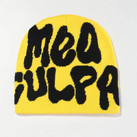 New American Fashion Street Boy and Girl Hip Hop Rap Skateboard Cool Hat Letters Character All-match Beanie Knitted Cold Hat