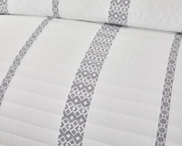 Couvre-lit matelassé texturé en patchwork, léger, toutes saisons, pour la chambre à coucher, décoration de la maison