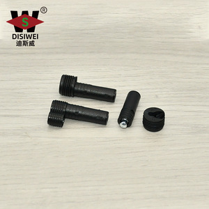 Conector invisible 2 en 1 Disiwei, clip telescópico deslizante de plástico negro para soporte de estantes de muebles y gabinetes - Product Image 1
