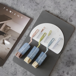 Juego de cepillos de limpieza diaria para madre y bebé, incluye cepillos de esponja de material PP para tetinas, vasos y biberones - Product Image 5