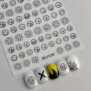 BDJ Pegatinas <span class=keywords><strong>de</strong></span> <span class=keywords><strong>uñas</strong></span> <span class=keywords><strong>de</strong></span> dibujos animados Pegatinas decorativas populares <span class=keywords><strong>de</strong></span> <span class=keywords><strong>girasol</strong></span> simples y lindas BDJ1239 - Product Image 1