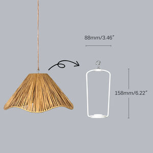 Tiffany verde personalizzato interno/esterno festa di natale <span class=keywords><strong>lampadario</strong></span> <span class=keywords><strong>paralume</strong></span> con frangia per fattoria casa ristorante luci a sospensione - Product Image 4