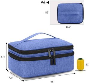 Free Sample Custom Home Travel Multi-Function Polyester <b>Sewing</b> <b>Kit</b> Bag with Needlework Supplies - Product Image 4