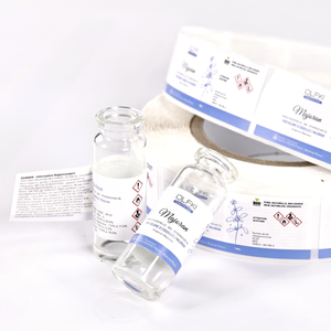 Etiquetas de vial de vinilo de doble cara de 10ml y 5ml para embalaje pegatinas de logotipo personalizado en polvo de péptido para productos envasados - Product Image 3