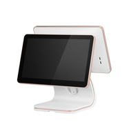 Point de vente du système de point de vente full HD 15.6 pouces, machine de caisse epos pour petites entreprises carrées