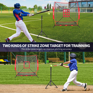 Yumuq 7 'X 7 'Aangepaste Knooploze <span class=keywords><strong>Net</strong></span> Honkbal Draagbare Training Raken <span class=keywords><strong>Net</strong></span> Met Grote Mond - Product Image 6