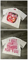 Fabricant de t-shirts personnalisés streetwear boxy cropped tee impression numérique lourd 100 coton col montant t-shirt graphique pour hommes