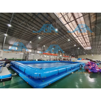Terrain de pickleball gonflable à plate-forme flottante pour sports nautiques 30 cm