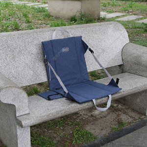 Mydays Outdoor Heated Foldable Chair <b>Cushion</b> Blue 100 Polyester Camping Seat Pad - Product Image 2