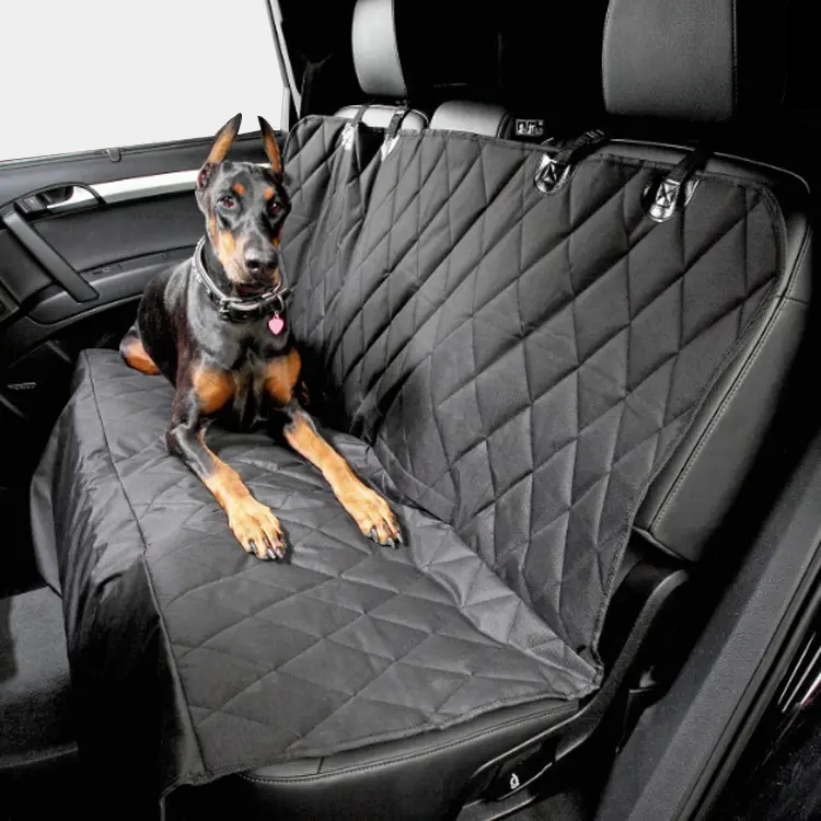 Housse de siège de voiture personnalisée en polyester Oxford imperméable à l'eau pour animaux de compagnie housse de protection pour chien et chat fournitures pour chien et voiture