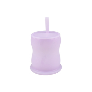 Minimalist Design Toddler Straw <b>Cup</b> With Transparent Liquid Silicone Waterproof Lid For <b>Cold</b> Drink Kids - Product Image 1