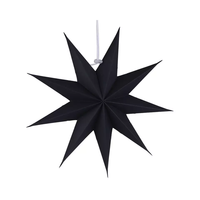 Offres Spéciales 25 CM étoile à neuf branches ornements de noël suspendus étoiles pendentif lanterne étoile en papier pour décoration de fête d'anniversaire