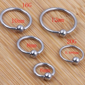 Rvs body jewelry 16 gauge nose <span class=keywords><strong>ring</strong></span> <span class=keywords><strong>BCR</strong></span> <span class=keywords><strong>penis</strong></span> tong ringen - Product Image 4