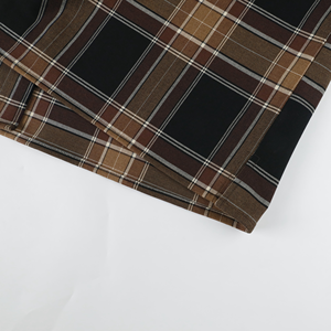 Chemises à manches longues à <span class=keywords><strong>carreaux</strong></span> surdimensionnées de style vintage pour hommes avec logo personnalisé - Product Image 5