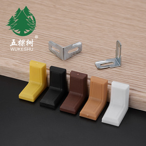 Soportes de esquina de plástico Wukeshu para gabinetes, armarios, montaje en pared, desmontables, soporte de ángulo recto - Product Image 4
