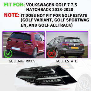 Nouvelles pièces automobiles ensemble de feux arrière à LED VW <span class=keywords><strong>Golf</strong></span> <span class=keywords><strong>7</strong></span> MK7 Golf7.5 TDI <span class=keywords><strong>TSI</strong></span> 2013-2019 IP67 étanche Plug and Play - Product Image 6