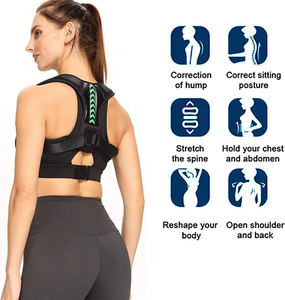 Corrector <span class=keywords><strong>de</strong></span> Postura Ajustable para Hombres, Mujeres y Niños - Soporte <span class=keywords><strong>de</strong></span> Clavícula Transpirable para Enderezar la Espalda Baja y Mejorar la Columna Vertebral - Product Image 2