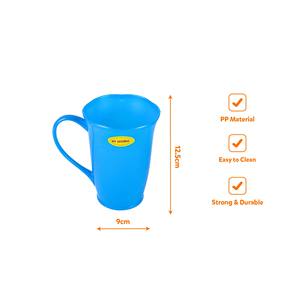 Gobelet en plastique PP Vi Hung de 90 mm de diamètre avec poignée, tasse à boisson durable pour le bureau et la cuisine, impression par transfert thermique, logo personnalisé - Product Image 6