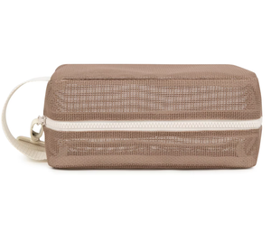 Bolsa de Cosméticos Personalizada con Logotipo Privado, Bolsa de Viaje <span class=keywords><strong>Grande</strong></span> para Accesorios de Maquillaje, Bolsa de <span class=keywords><strong>Playa</strong></span> de Malla para Mujer con Asa de Tela - Product Image 5